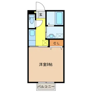 エクセレントII【1階】の間取り
