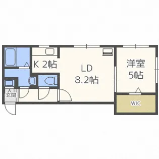 A BOND豊平公園【2階】の間取り