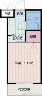 キーウエストクラブ【2階】の間取り