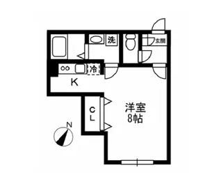 ザ・パーククロス千歳烏山【4階】の間取り