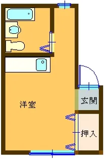 ピュアキャビン【1階】の間取り