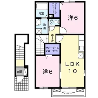 EVANS V【2階】の間取り