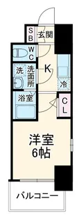 エスリード新大阪ザ・プレミアWEST【13階】の間取り