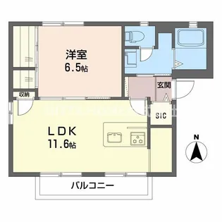 プロシードA・B【2階】の間取り