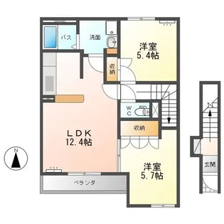 ソレイユ【2階】の間取り