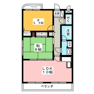 ベルメゾン【1階】の間取り