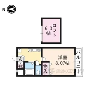 ジョヴィアル1【2階】の間取り