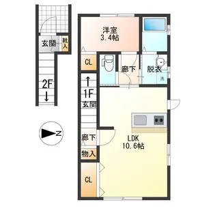 アリビオ【2階】の間取り