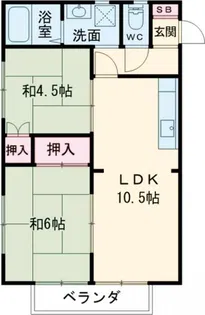 ベルメゾンB【1階】の間取り