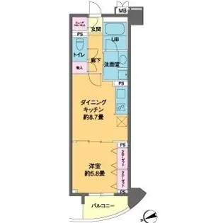カスタリア池袋【2階】の間取り