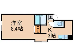 CREST沢之町【3階】の間取り
