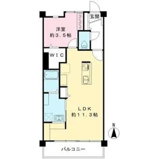 コーポ林【1階】の間取り