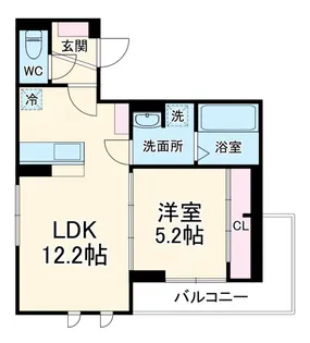 LUANA本山【2階】の間取り