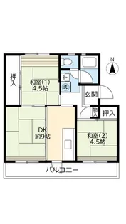 UR落合【1階】の間取り