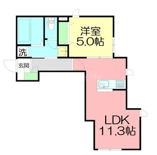 セブンハイツ【1階】の間取り