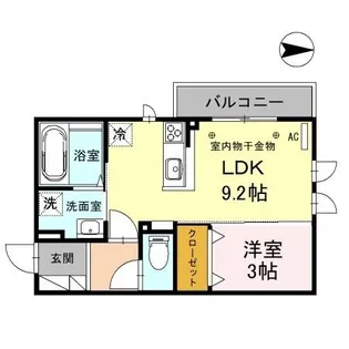 New house Newly (ニューハウスニューリー) A棟【2階】の間取り