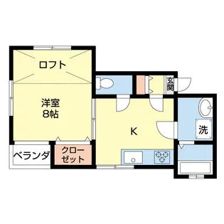 青山ビューハイム【1階】の間取り