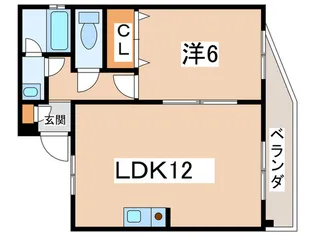 ミスタ-K北武庫之荘113【1階】の間取り