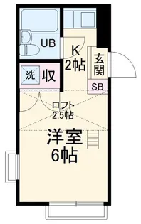 Kフラット【2階】の間取り