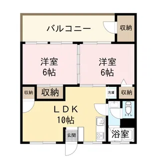 マンションカイゼル【2階】の間取り