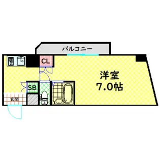 ドミール堺筋本町【7階】の間取り