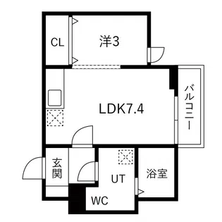 メリディアン貝ヶ森壱番館【2階】の間取り