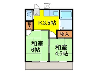 錦荘A【2階】の間取り