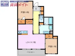 T-stage【2階】の間取り