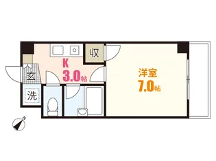 プーテゥジュール5番街【4階】の間取り
