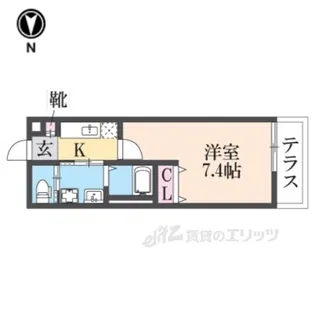 ALEGRIA宮之阪【2階】の間取り