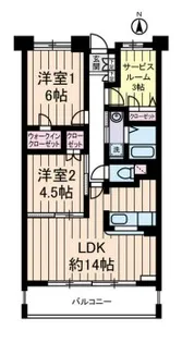 エコタワーバオバブ【4階】の間取り