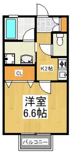 グリーンパークII【1階】の間取り