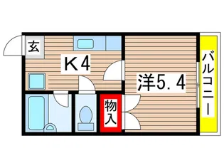 山政荘【2階】の間取り