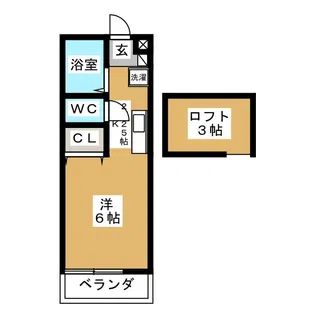 サンサーラ壱番館神大寺【2階】の間取り