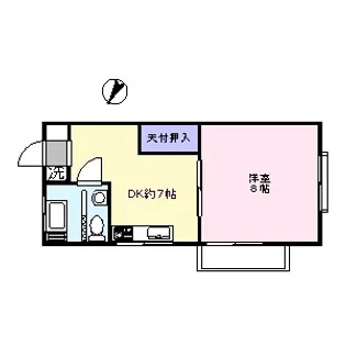 メゾンフラワー【2階】の間取り