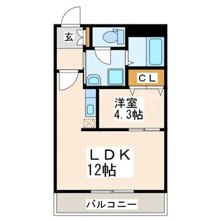 ビエ・デル・モンテ【1階】の間取り