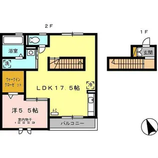 ロイヤルテラス【2階】の間取り