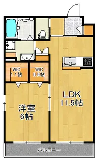 ドゥマノワール【1階】の間取り