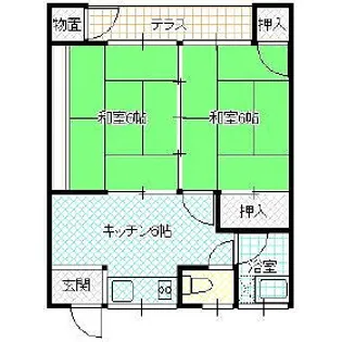 カーサ滝澤【1階】の間取り