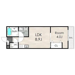 アバンティオ大日II(AVANTIODAINICHIII)【1階】の間取り