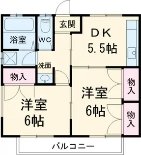 第1メゾンサンシャイン【2階】の間取り