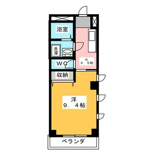 あさひレジデンス上中居II【2階】の間取り