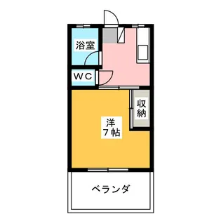 コーポヤマダ【1階】の間取り
