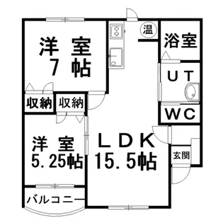 Park Side【1階】の間取り