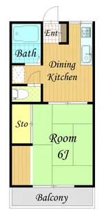 神奈川県川崎市中原区小杉陣屋町1【アパート】の間取り