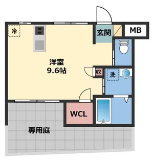 ワコーレヴィアーノ明石上ノ丸【1階】の間取り