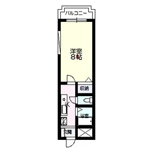サンローゼ松山【1階】の間取り