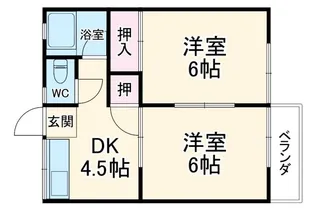 駅南ハイツ【1階】の間取り
