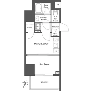 THE GATEHOUSE雑司が谷【3階】の間取り