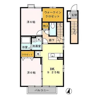 フレール II【2階】の間取り